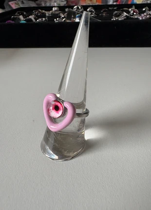 Brand new pink heart eye ring y2k cute, brand: Dolls Kill, condition: New without tags, size: Adjustable, £5.00, £5.95 includes Buyer Protection