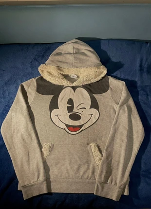 felpa topolino grigia con cappuccio morbido, merk: Disney, staat: Heel goed, maat: M / 38 / 10, € 6,00, € 7,00 inclusief Kopersbescherming