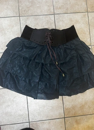 Jupe similicuir noir, condition: Very good, size: One size, €6.00, €7.00 includes Buyer Protection