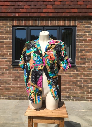 Vintage patterned shirt, brand: Vintage, condition: Very good, size: L / 12, £9.00, £10.15 includes Buyer Protection
