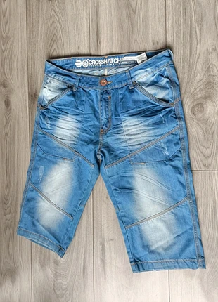 Korte denim broek van Crosshatch - Maat 32, merk: Crosshatch, staat: Heel goed, maat: W32 | FR 42, € 5,00, € 5,95 inclusief Kopersbescherming