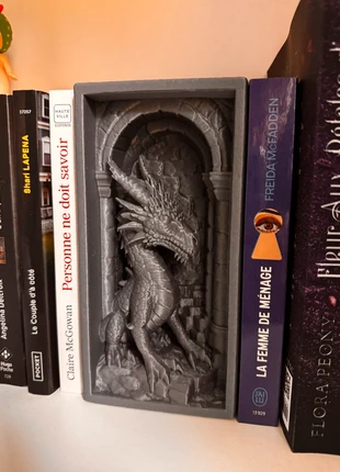 Booknook Dragon Médiéval, marke: Onikatanaa, zustand: Sehr gut, 23,00 €, 24,85 € beinhaltet Vinted-Käuferschutz Pro