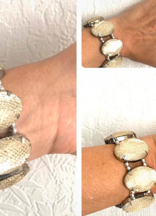 Bracelet extensible argenté et doré, brand: autre, condizioni: Ottime, €1.90, €2.70 include la Protezione acquisti