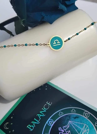 Bracelet Doré Signe Astrologique Balance, estado: Muy bueno, 7,60 €, 8,68 € Protección al comprador Pro incluida