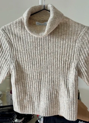 Pull court col roulé beige, marque: Primark, état: Neuf avec étiquette, taille: S / 36 / 8, 4,00 €, 4,90 € Protection acheteurs incluse