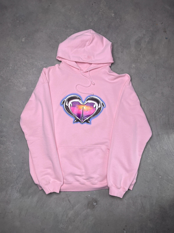 正規品直輸入】 VETEMENTS Dolphins Heart Logo Hoodie - トップス