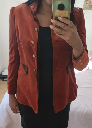 Veste en velours , marca: Stajan Kunst & Mode, estado: Muito bom, tamanho: XL / 42 / 14, €350.00, €368.20 inclui Proteção do Comprador