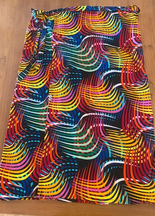 Jupe longue portefeuille en WAX, brand: Fabrication Artisanale, condition: Very good, size: 5XL / 50 / 22, €10.00, €11.20 includes Buyer Protection