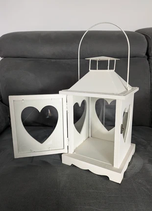 Lanterne cœur blanche – Déco romantique mariage, condition: New without tags, €20.00, €21.70 includes Buyer Protection