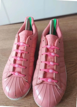 Chaussures, Baskets, Adidas Superstar,  rose. Fr 39⅓. Uk 6.Us 7½, merk: adidas, staat: Heel goed, maat: 39, € 28,00, € 30,10 inclusief Kopersbescherming