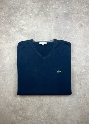 Pull Sweat Col V Lacoste Taille FR6 XL Homme Bleu Marine Logo Brodé Coton #V9, marca: Lacoste, estado: Muy bueno, tamaño: XL, 35,00 €, 37,45 € Protección al comprador Pro incluida