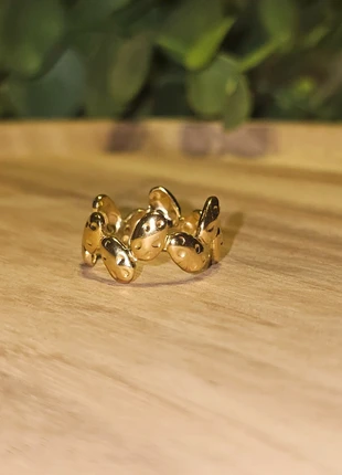 Anel de concha aço inoxidável, marca: Tendance, estado: Novo com etiquetas, tamanho: Ajustável, €8.00, €9.10 inclui Proteção do Comprador