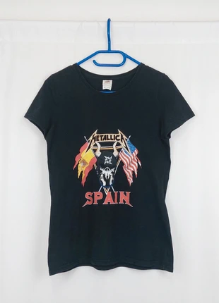 Metal Band Womens Vintage T-shirt Metallica World Tour Spain, brand: Vintage Dressing, condizioni: Buone, taglia: S / IT 40 / EU 36, €12.00, €13.30 include la Protezione acquisti