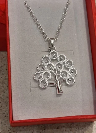 Collana con albero di vita, merk: Argento, staat: Heel goed, € 12,00, € 13,30 inclusief Kopersbescherming