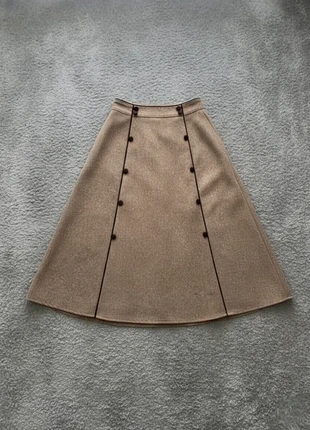 Élégante jupe trapèze beige - taille M, merk: Beige, staat: Nieuw zonder prijskaartje, maat: M / 38 / 10, € 42,90, € 45,75 inclusief Kopersbescherming