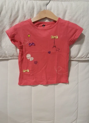 Tshirt manches courtes corail noeuds en relief, brand: Z Kids, condizioni: Buone, taglia: 24-36 mesi / 92 cm, €1.50, €2.28 include la Protezione acquisti