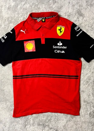 Polo vintage Puma x Ferrari F1 – Vêtement officiel – Taille L, marke: Puma, zustand: Sehr gut, größe: L, 24,95 €, 26,90 € inklusive Vinted-Käuferschutz