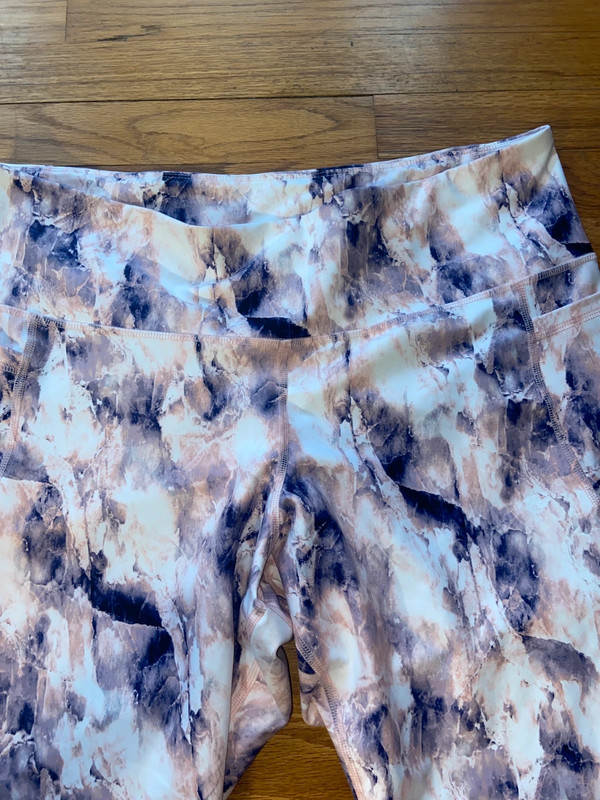 Pink and Purple Marble Leggings 2