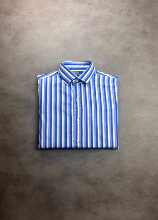 Chemise Ralph Lauren rayé blanche et bleu logo - L, marke: Ralph Lauren, zustand: Sehr gut, größe: L, 17,00 €, 18,55 € inklusive Vinted-Käuferschutz