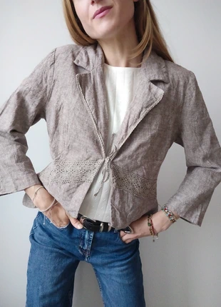 Veste légère vintage en lin - L, brand: Vintage Dressing, condition: Very good, size: L / 40 / 12, €30.00, €32.20 includes Buyer Protection Pro