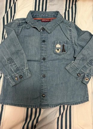 Chemise en jean Sergent Major 9 mois, merk: Sergent Major, staat: Heel goed, maat: 6-9 maanden / 68 cm, € 2,00, € 2,80 inclusief Kopersbescherming