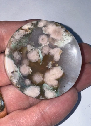 Flower Agate crystal ring trinket dish hand carved and polished stone, brand: Flower Agate crystal, condition: New without tags, £5.00, £5.95 includes Buyer Protection