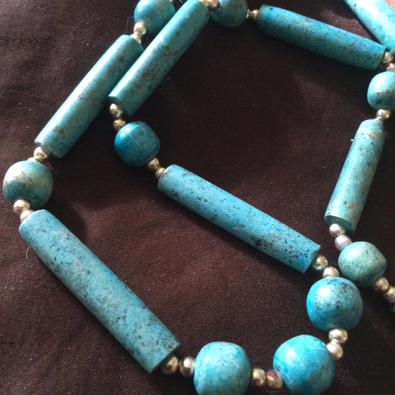 Faux turquoise necklace 1