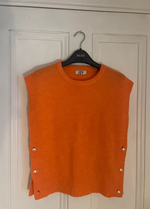 Orange JDY Knitted Vest-UK 8, brand: JDY, condition: Good, size: S / 36 / 8, €7.00, €8.05 includes Buyer Protection