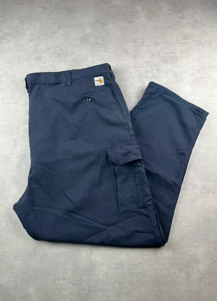 Pantalon carhartt cargo workwear baggy bleu flame résistant vintage - Taille 48x30, brand: Cargo, condition: Very good, size: W48, €19.00, €20.65 includes Buyer Protection Pro