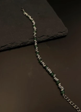 Bracciale in acciaio inox mod silver smerald, marca: Jewels, estado: Nuevo sin etiquetas, 9,00 €, 10,15 € Protección al comprador incluida