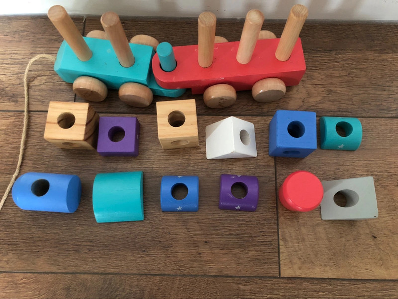 Hamleys wooden train shop