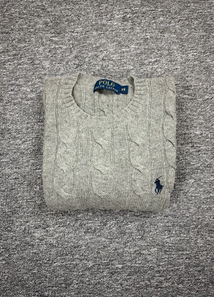 Sweat Pull Crewneck Torsadé - Ralph Lauren - Gris XS Homme - Laine, marque: Ralph Lauren, état: Très bon état, taille: XS, 65,00 €, 68,95 € Protection acheteurs incluse