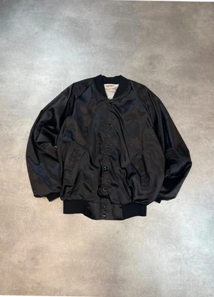 Baseball jacket USA noire brodée Crown Vintage, merk: Vintage Dressing, staat: Heel goed, maat: L, € 12,90, € 14,25 inclusief Kopersbescherming Pro