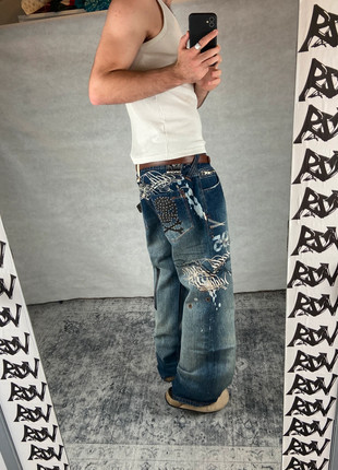 Baggy Dada Suprême L 36 Hip hop broderies brodé jambes larges vintage y2k old school bleu, marque: Dada Supreme, état: Très bon état, taille: L, 68,00 €, 72,10 € Protection acheteurs (Pro) incluse