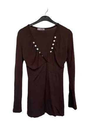 Haut marron y2k, marca: Lili Mercredi, estado: Muy bueno, tamaño: M / 38 / 10, 4,00 €, 4,90 € Protección al comprador incluida