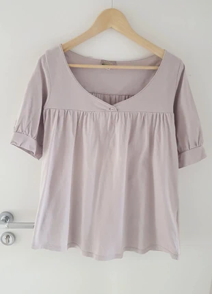 T shirt taupe grossesse maternité Colline by Vertbaudet, merk: Colline, staat: Heel goed, maat: L / 40 / 12, € 1,00, € 1,75 inclusief Kopersbescherming