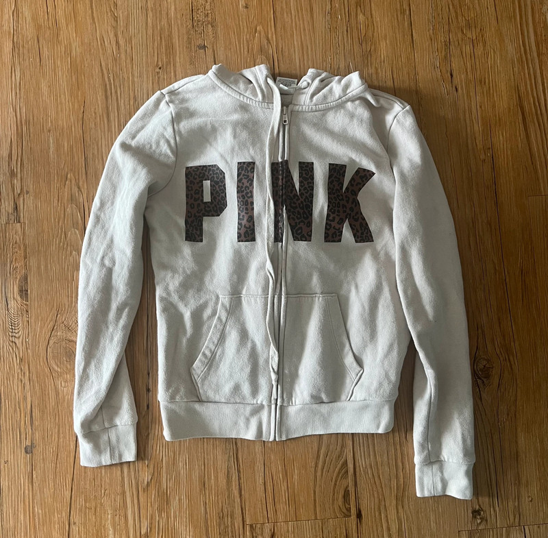 vs PINK cheetah print hoodie y2k mcbling LOVE pink 5