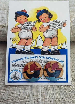 Boutons en bois, marca: Vintage, estado: Muy bueno, 8,00 €, 9,10 € Protección al comprador incluida