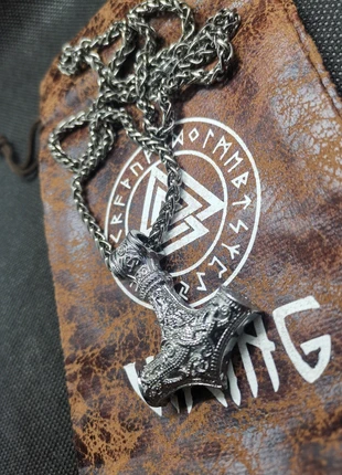 Collier viking mjolnir marteau de thor bijoux nordique, condizioni: Ottime, €19.00, €20.65 include la Protezione acquisti Pro