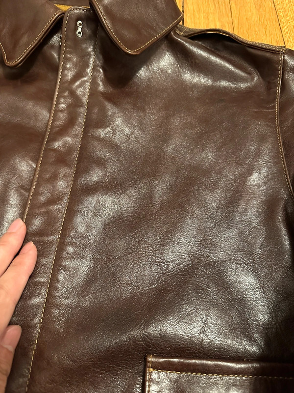 a2 leather jacket in veg tanned horsehide 4