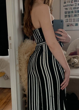 Combinaison bustier rayée noir et blanc H&M, brand: H&M, condition: Very good, size: XXS / 32 / 4, €5.00, €5.95 includes Buyer Protection