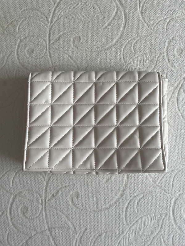 Cream Zara clutch 1