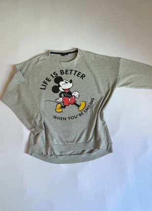 Pull gris large en coton Mickey Disney, marke: Disney, zustand: Neu, größe: M / 38 / 10, 10,00 €, 11,20 € inklusive Vinted-Käuferschutz