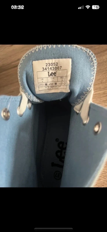 Baskets montantes Lee 37 - bleu jean clair neuves - photo numéro 8