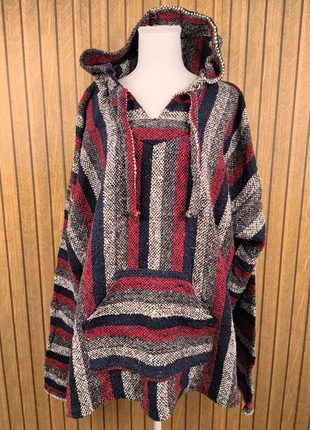Poncho Baja Mexicain / Hoodie Vintage / Unisexe / Taille L / Multicolore Rayé / Artisanal Mexicain, marque: Artisanal mexicain, état: Très bon état, taille: L, 11,00 €, 12,25 € Protection acheteurs incluse