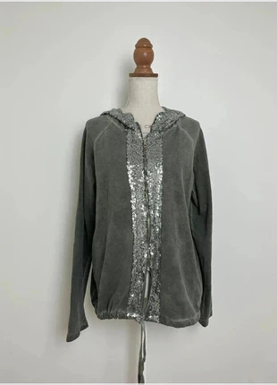 Veste kaki perles heishi sweat à capuche Y2K Vintage Rétro – Taille M (38) Tinta Tienda, marque: tinta tienda, état: Très bon état, taille: M / 38 / 10, 15,00 €, 16,45 € Protection acheteurs incluse