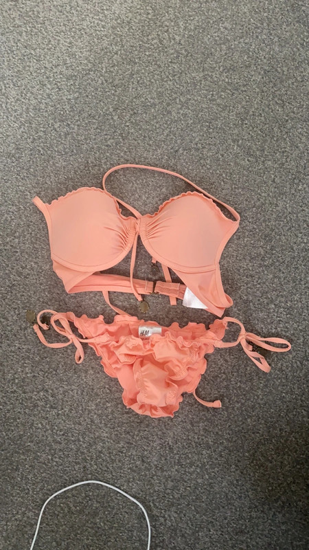 Pink bikini h&m size small 34b