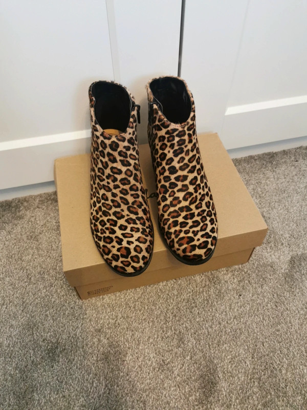 Leopard print boots best sale clarks