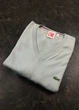 Pull Lacoste authentique col V bleu – taille M, merk: Lacoste, staat: Heel goed, maat: M, € 31,90, € 34,20 inclusief Kopersbescherming