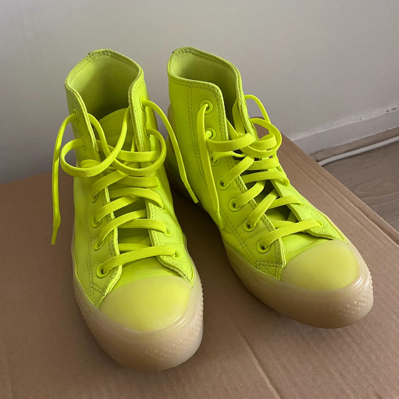 Converse jaune fluo Vinted